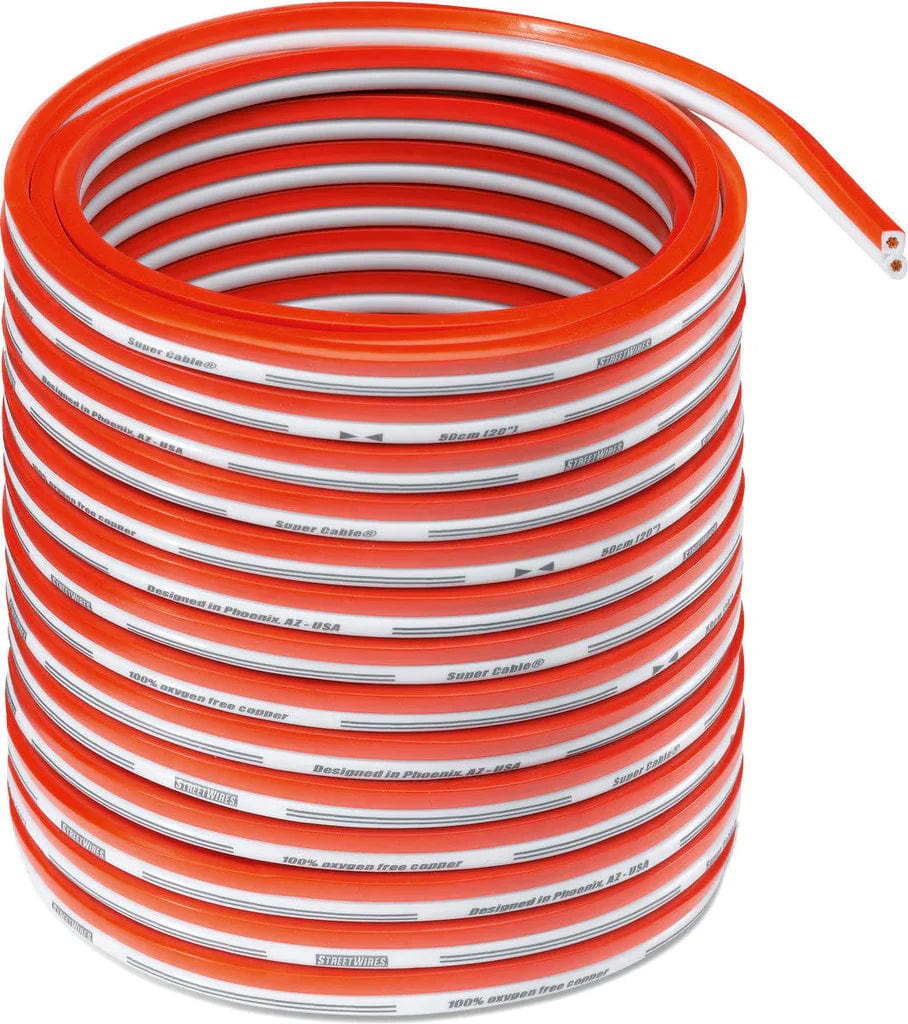 Car Audio Accessories MTX StreetWires ZNX1.5SCR 100M ZeroNoise SuperCable CCAW Speaker Cable Roll