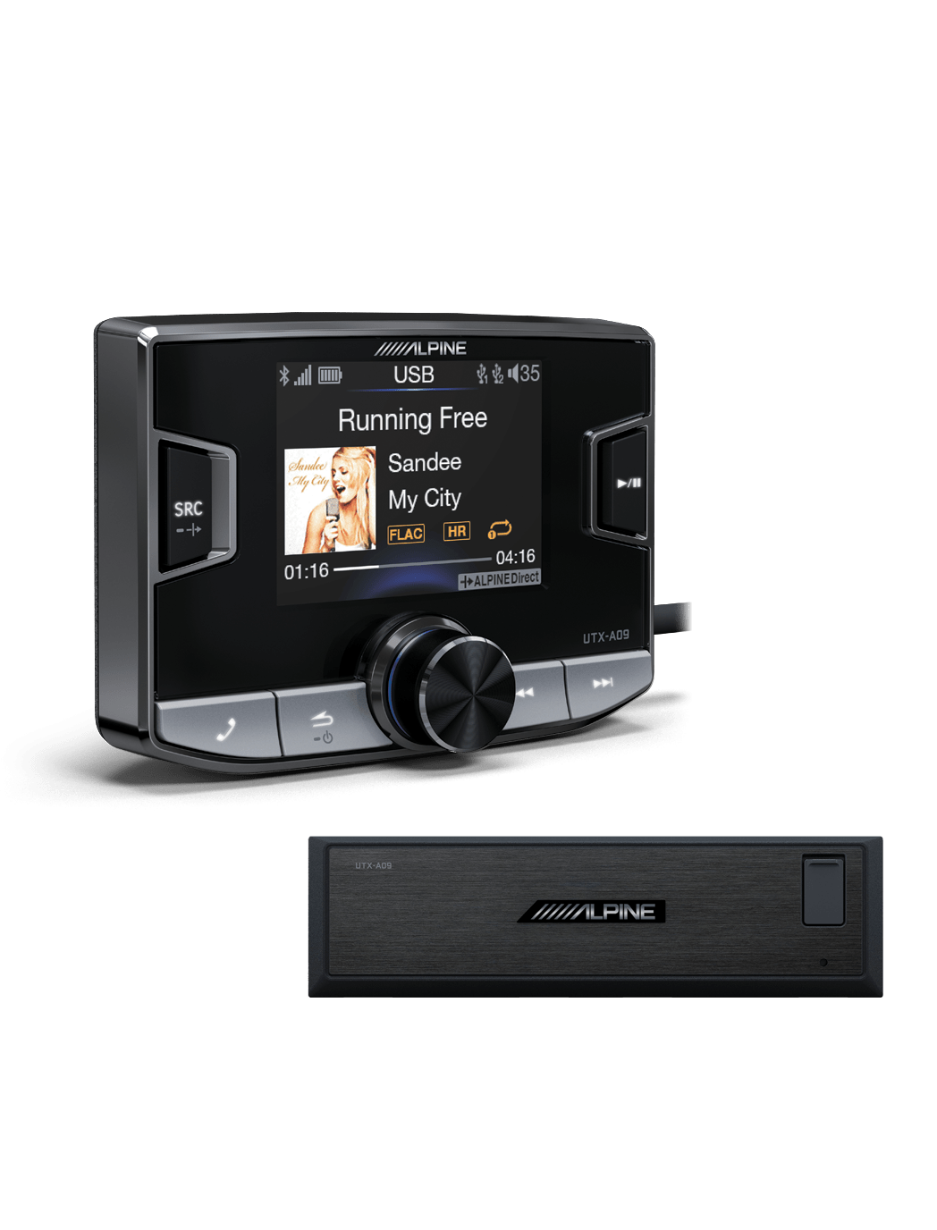 Car Head Unit Alpine UTX-A09 Hi-Res Audio Player