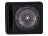 Car Audio Subwoofer Kicker CompR 12" Loaded Enclosure