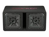 Car Audio Subwoofer Kicker L7R Dual 12" Loaded Enclosure