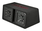 Car Audio Subwoofer Kicker L7R Dual 12" Loaded Enclosure
