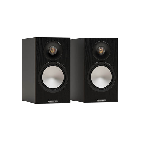 Bookshelf Speakers Black Monitor Audio Bronze 50 7G