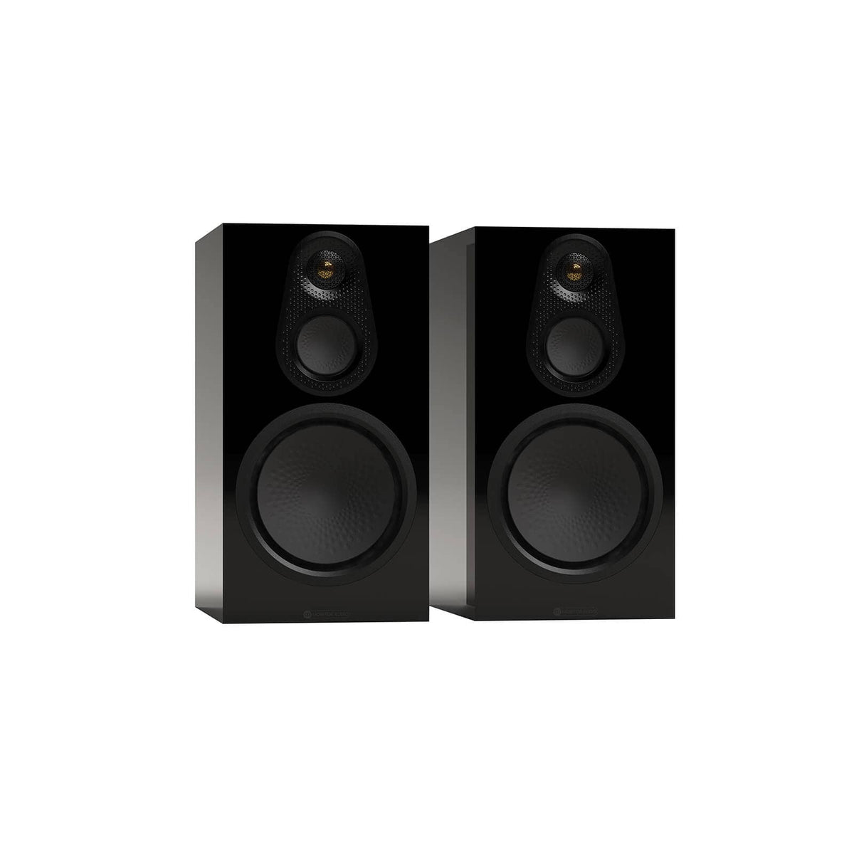 Bookshelf Speakers High Gloss Black Monitor Audio Silver 100 8G