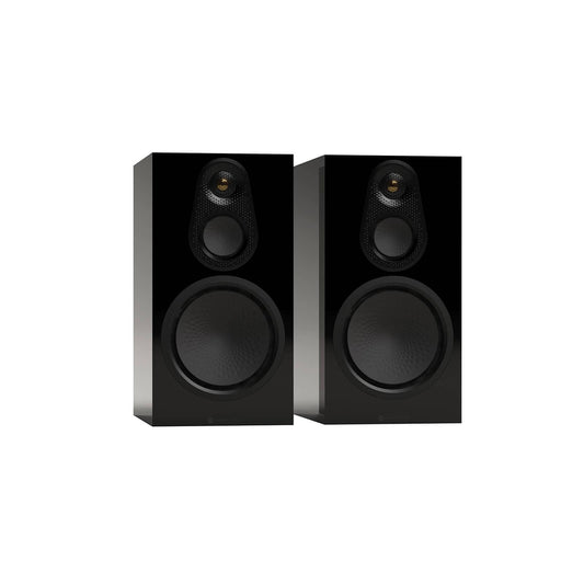 Bookshelf Speakers High Gloss Black Monitor Audio Silver 100 8G