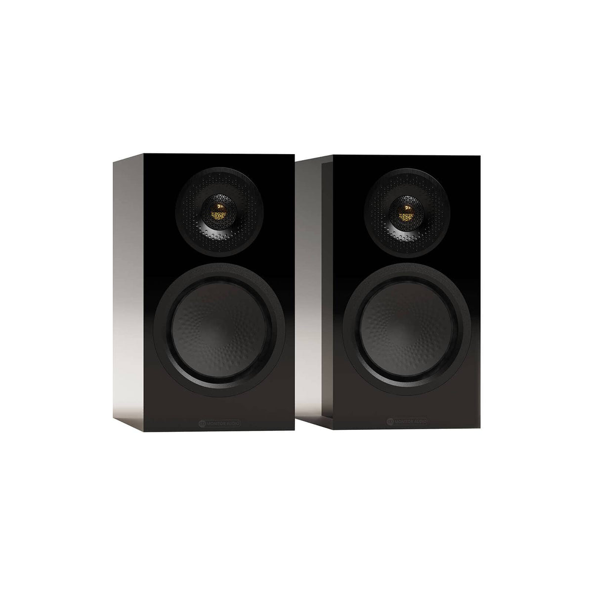 Bookshelf Speakers High Gloss Black Monitor Audio Silver 50 8G