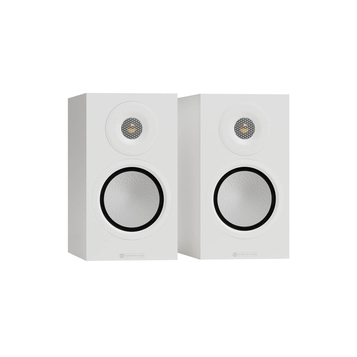 Bookshelf Speakers Satin White Monitor Audio Silver 50 8G