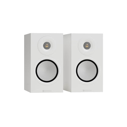 Bookshelf Speakers Satin White Monitor Audio Silver 50 8G