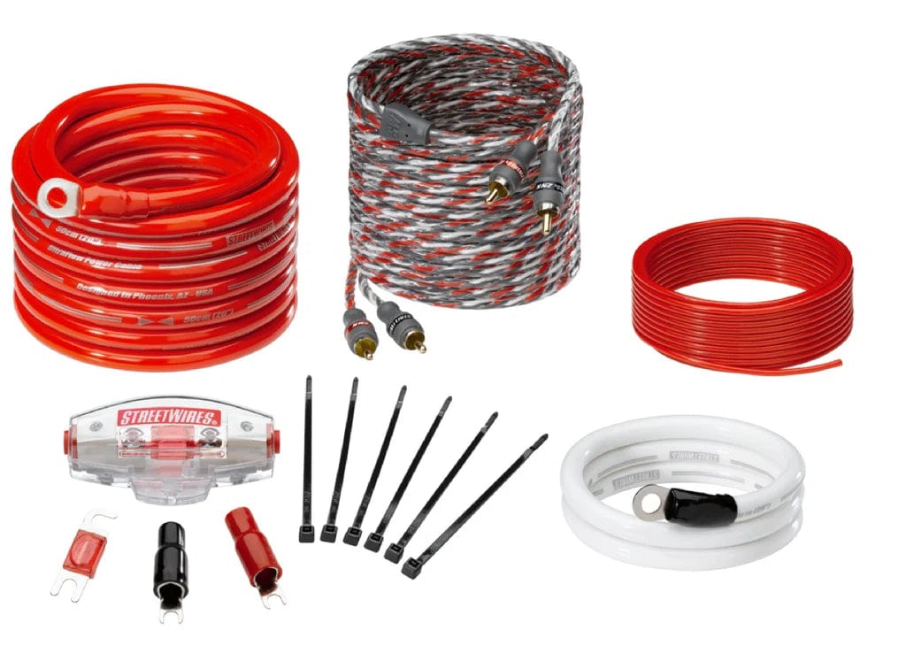 Car Audio Accessories MTX StreetWires ZNX21K 4 AWG Amplifier Kit