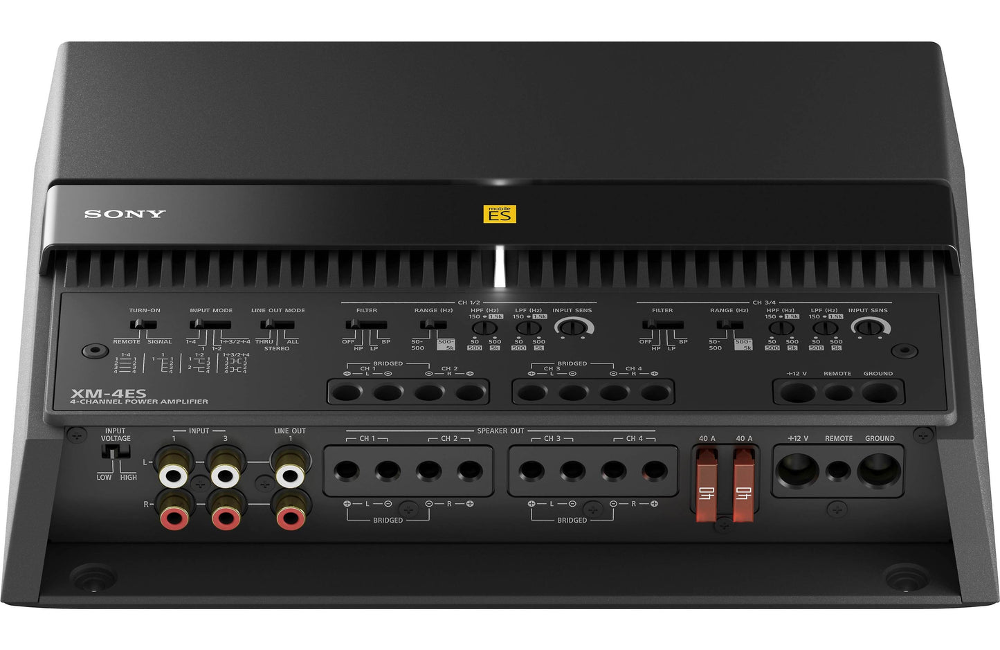 Car Audio Amplifier Sony XM-4ES 4 Channel Amplifier