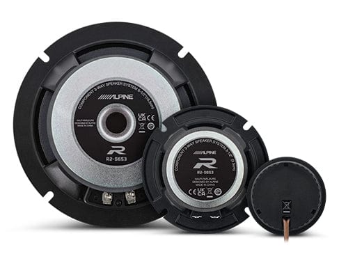 Car Audio Speakers Alpine R2-S653 3 Way Component Speakers