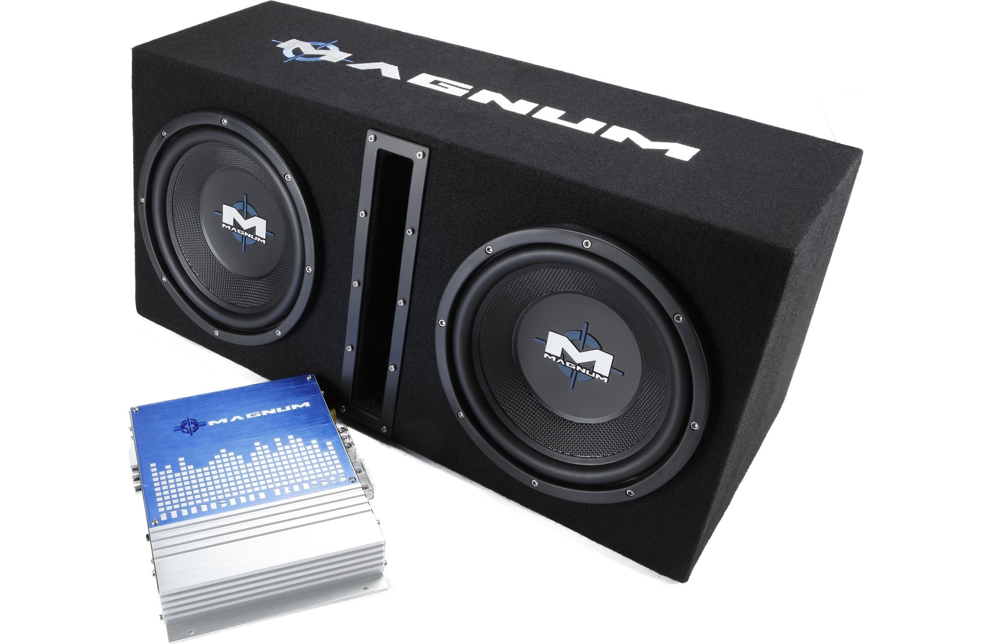 Car Audio Subwoofer MTX Audio Magnum Dual 10" 250W Ported Subwoofer + Amplifier - MB210SP