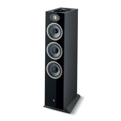 Floorstanding Speakers Black Lacquer Focal Theva No 3-D