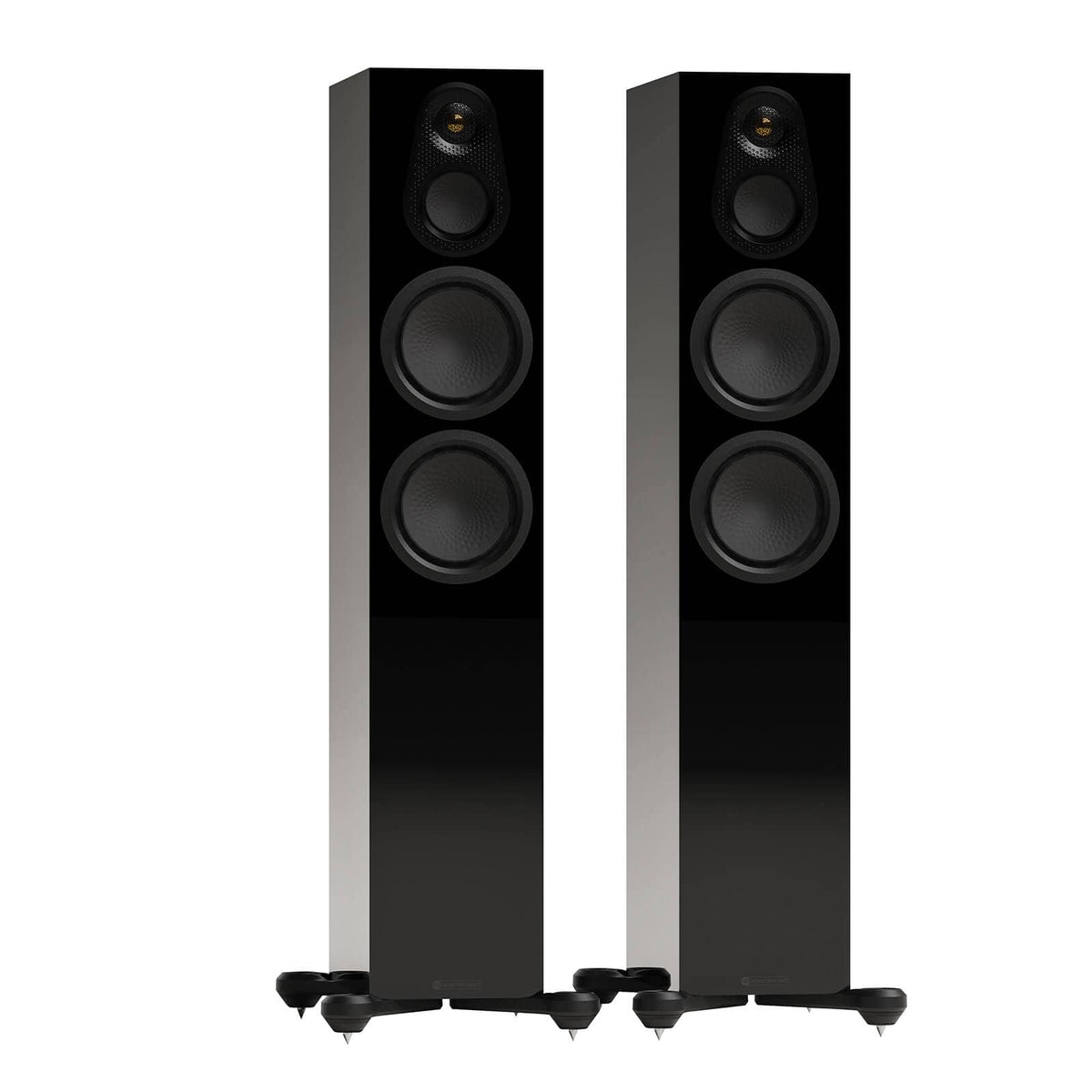 Floorstanding Speakers High Gloss Black Monitor Audio Silver 300 8G