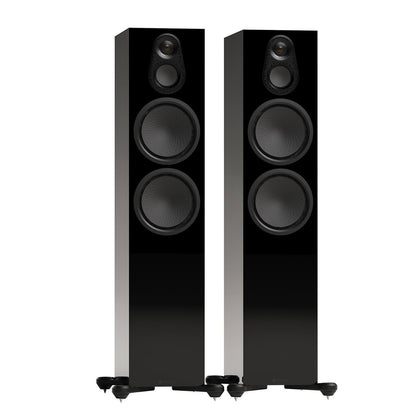 Floorstanding Speakers High Gloss Black Monitor Audio Silver 500 8G