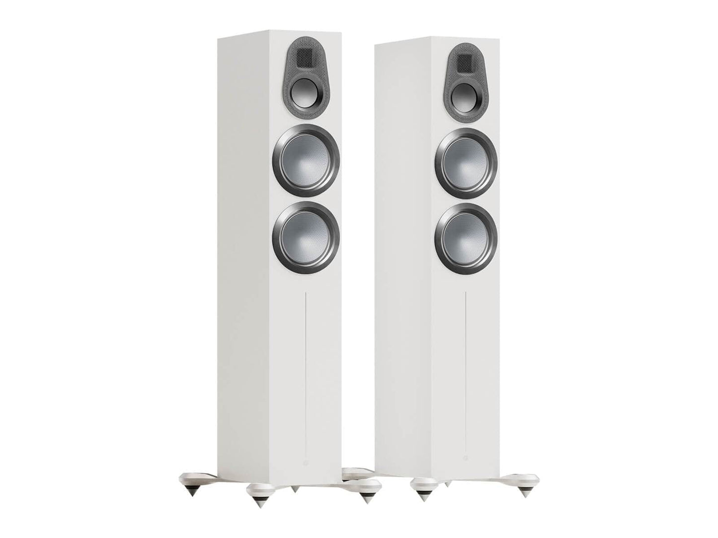 Floorstanding Speakers Satin White Monitor Audio Gold 300 6G