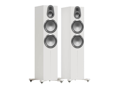 Floorstanding Speakers Satin White Monitor Audio Gold 500 6G
