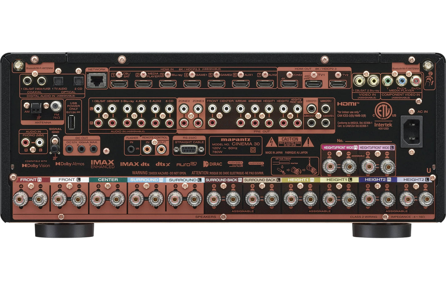 Home Theatre Amplifier Marantz Cinema 30 (Dolby Atmos)
