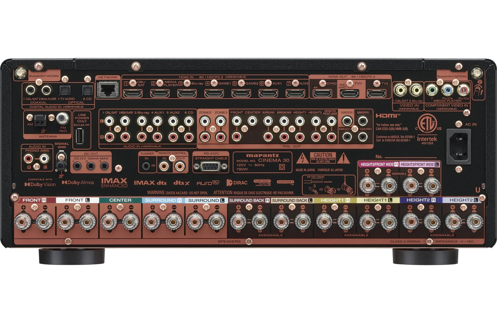 Home Theatre Amplifier Marantz Cinema 30 (Dolby Atmos)