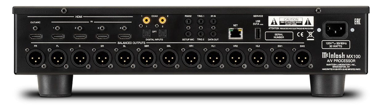 Home Theatre Amplifier McIntosh MX100 Home Theatre Pre-Amp (Dolby Atmos)