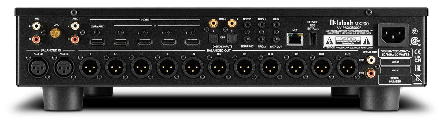 McIntosh MX200 Home Theatre Processor (Dolby Atmos)