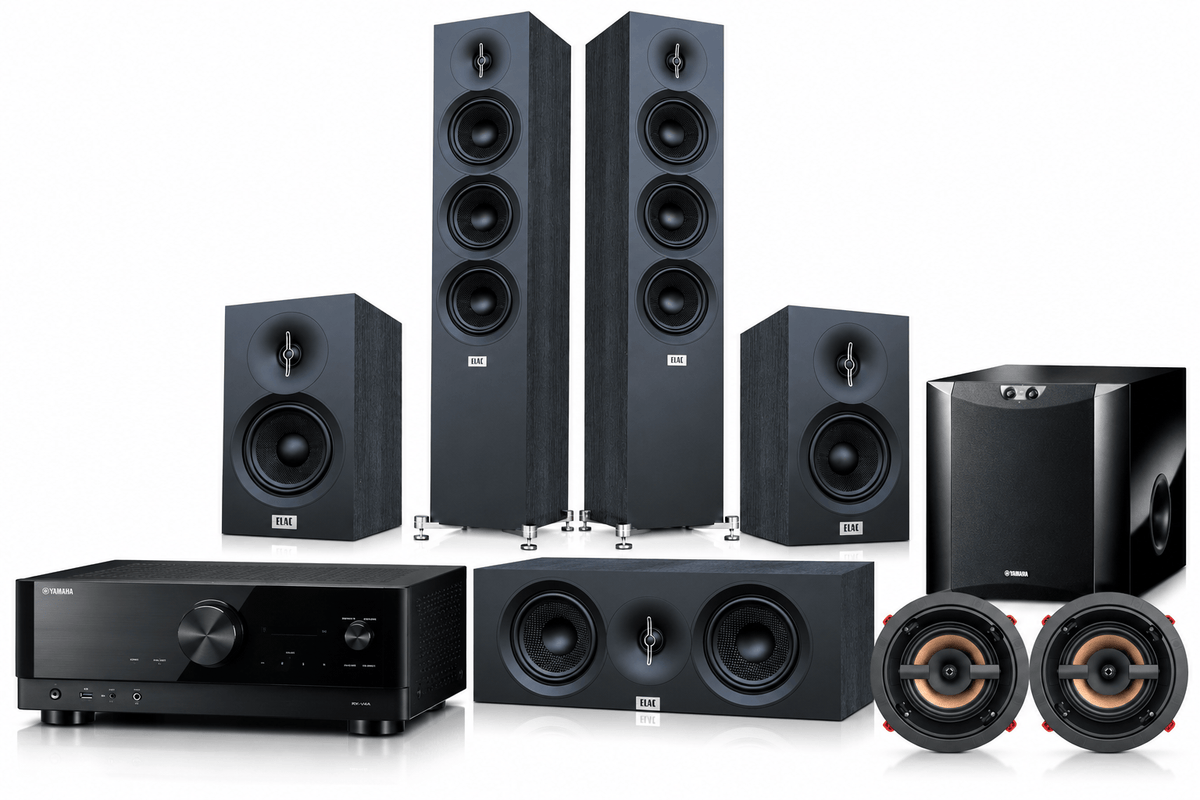 Packages Piano Black Yamaha And Elac 5.1.2 Package