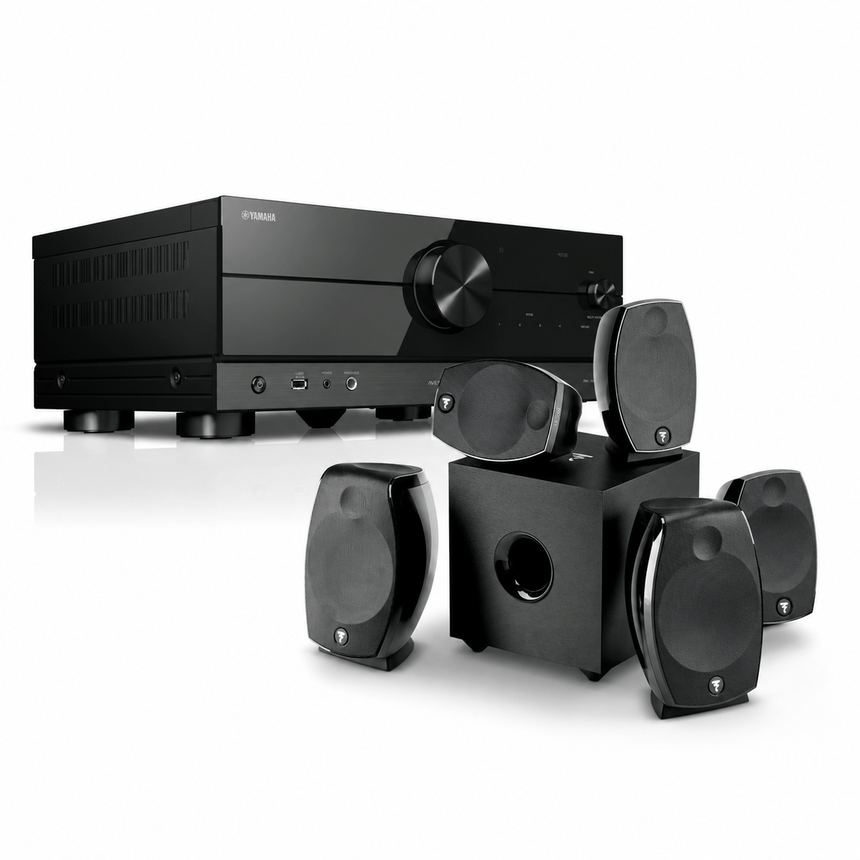 Packages YAMAHA AND FOCAL 5.1 HOME THEATRE PACKAGE