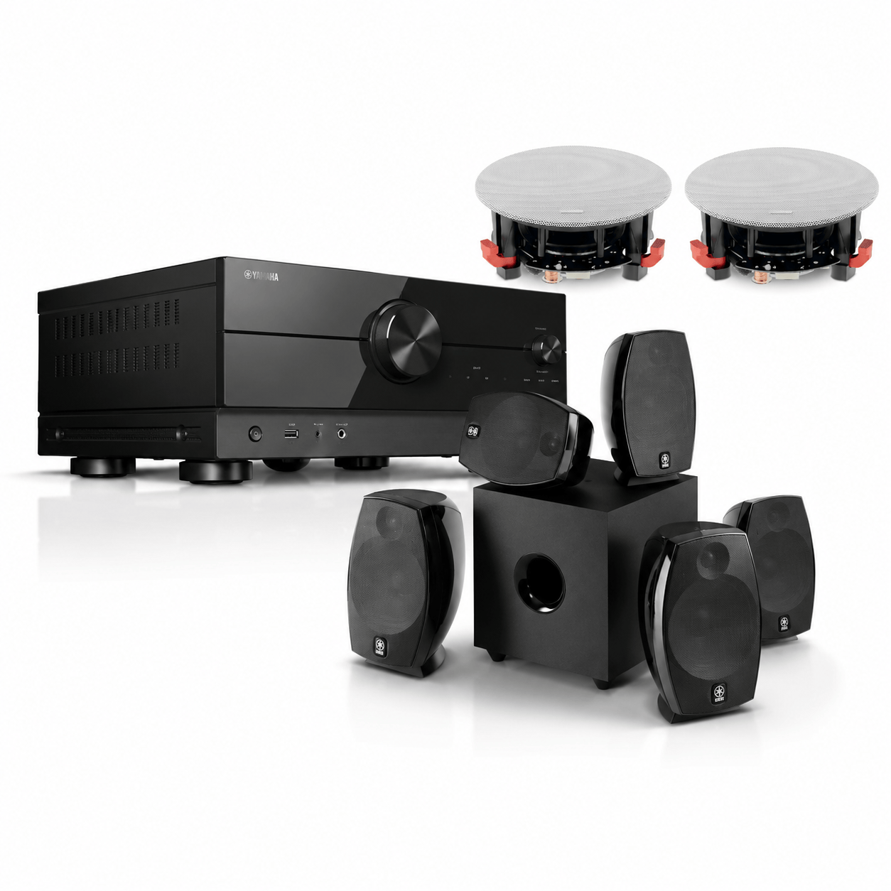 Packages YAMAHA AND FOCAL 7.1 HOME THEATRE PACKAGE