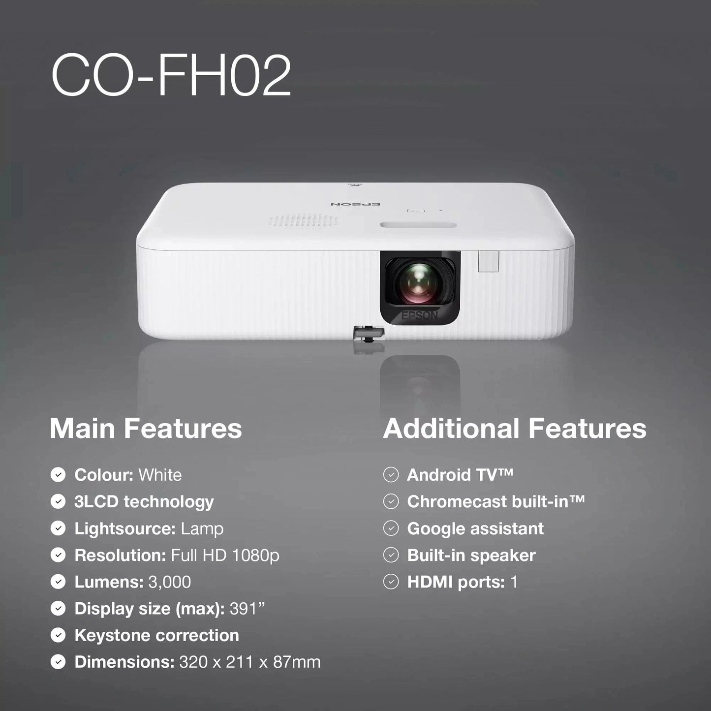 Projectors Epson CO-FH02