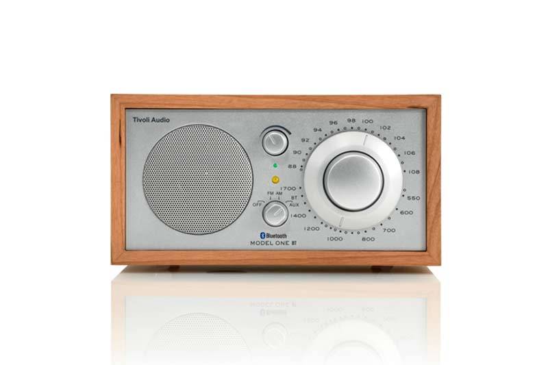 Bluetooth Wi-Fi Speaker Cherry/Silver Tivoli Model One BT AM/FM Bluetooth Table Radio