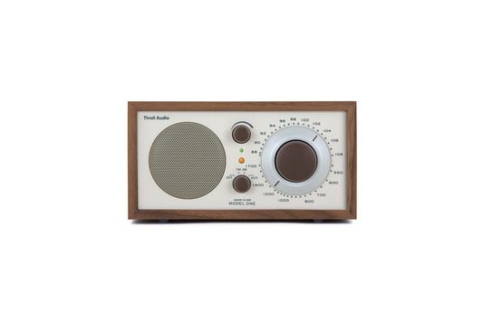 Bluetooth Wi-Fi Speaker Walnut/Beige Tivoli Model One AM/FM TABLE RADIO