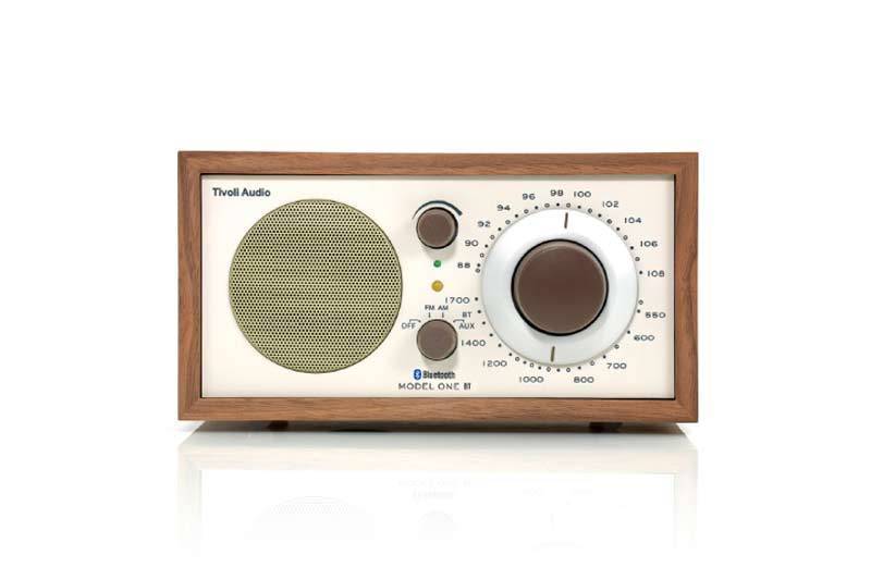 Bluetooth Wi-Fi Speaker Walnut/Beige Tivoli Model One BT AM/FM Bluetooth Table Radio