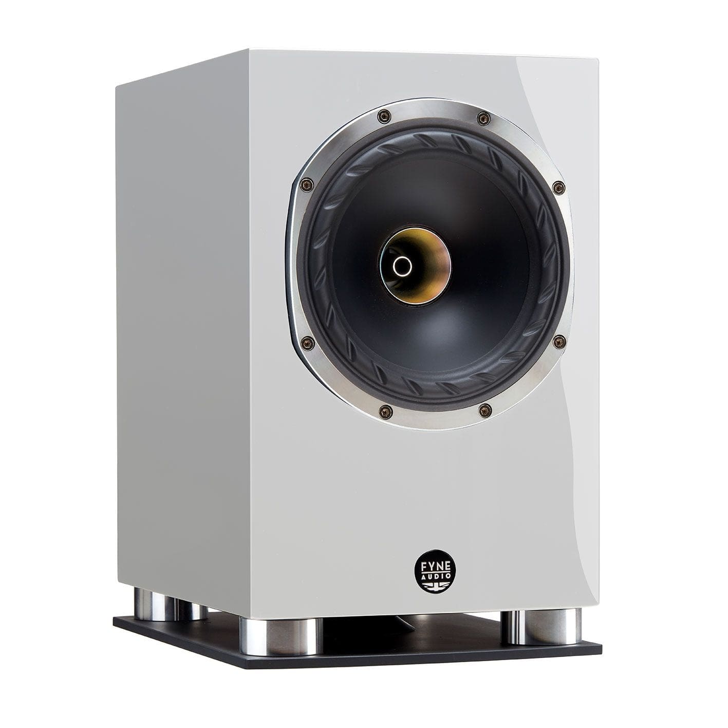 Bookshelf Speakers Piano Gloss White Fyne Audio F500SP