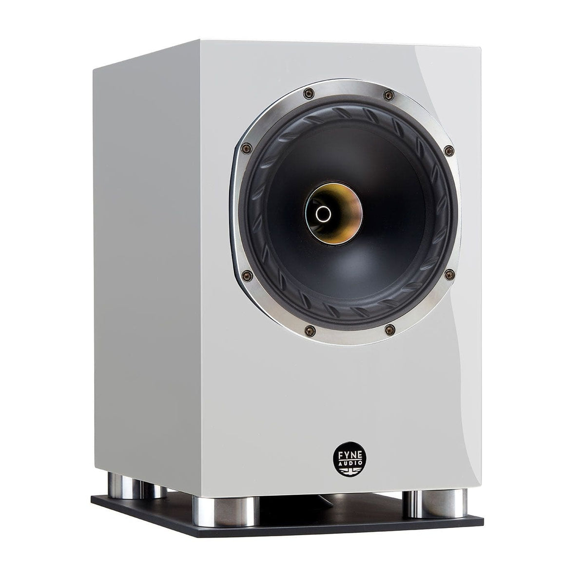 Bookshelf Speakers Piano Gloss White Fyne Audio F500SP