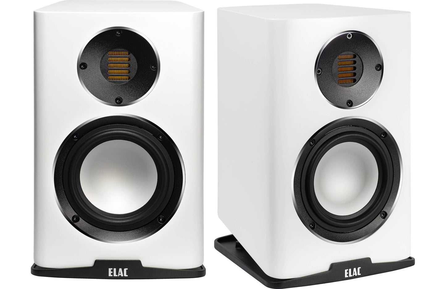 Bookshelf Speakers Satin White Elac Carina BS243.4