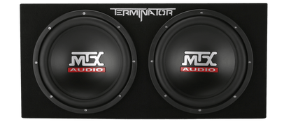 Car Audio Speakers MTX Audio Terminator Dual 12" 1000W Ported Subwoofer Enclosure - TNE212DV