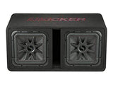 Car Audio Subwoofer Kicker L7R Dual 12" Loaded Enclosure