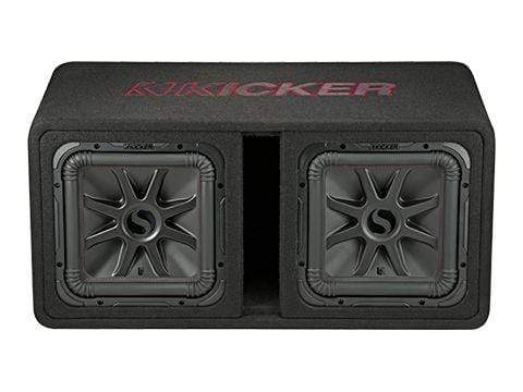 Car Audio Subwoofer Kicker L7R Dual 12" Loaded Enclosure