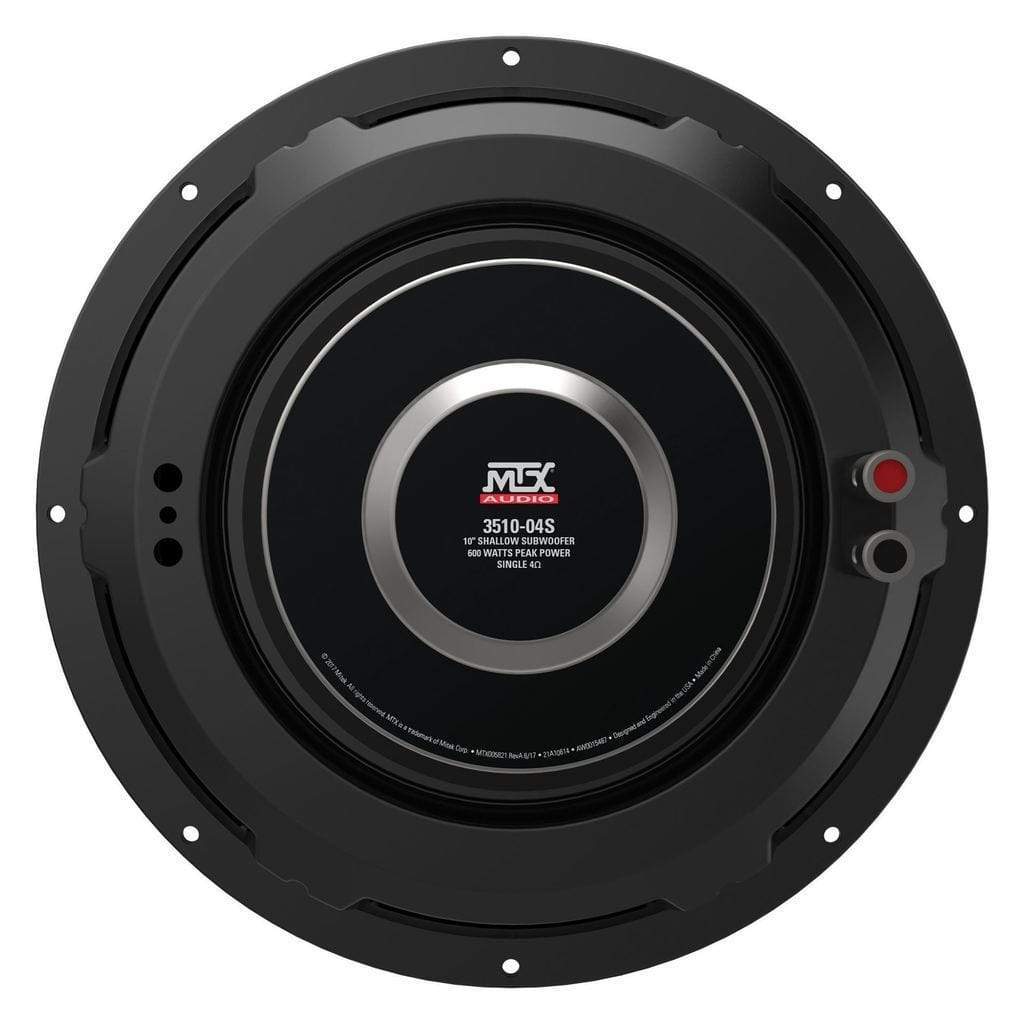 Car Audio Subwoofer MTX Audio FPR Series 300W RMS 10" Flat Subwoofer - 3510-04S