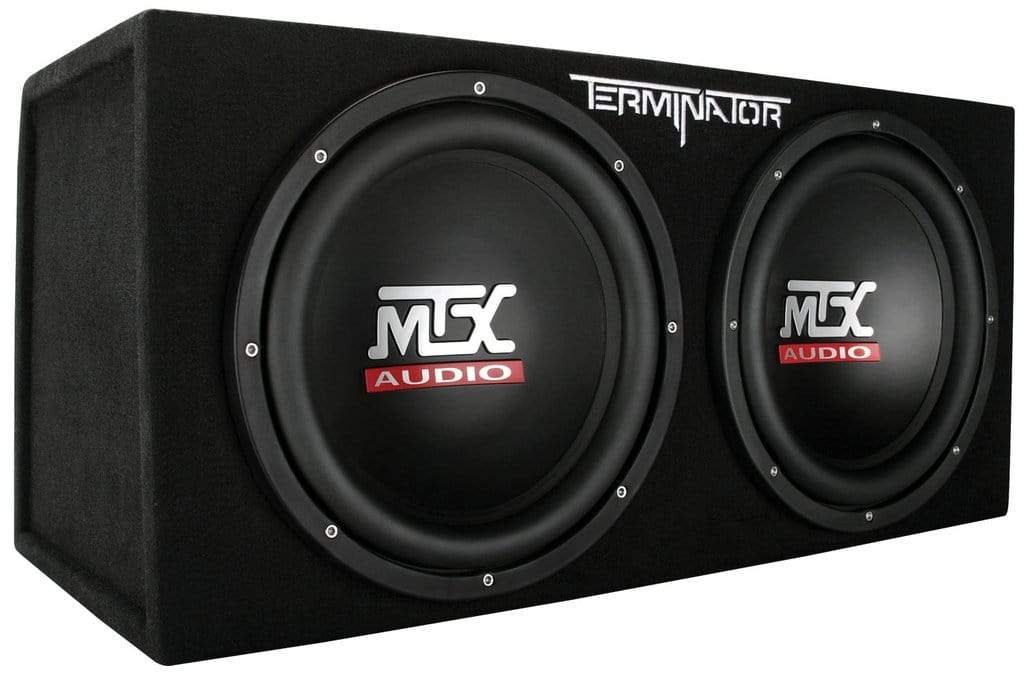 Car Audio Subwoofer MTX Audio Terminator Dual 12" 400W Sealed Subwoofer Enclosure - TNE212D