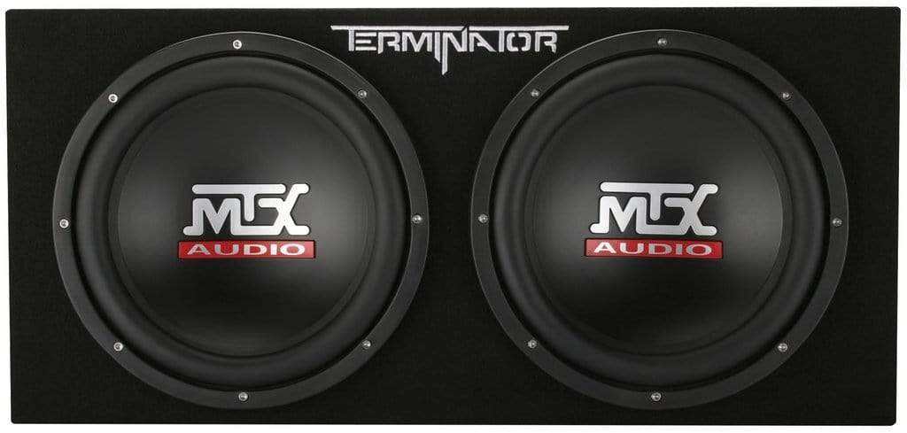 Car Audio Subwoofer MTX Audio Terminator Dual 12" 400W Sealed Subwoofer Enclosure - TNE212D