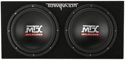 Car Audio Subwoofer MTX Audio Terminator Dual 12" 400W Sealed Subwoofer Enclosure - TNE212D