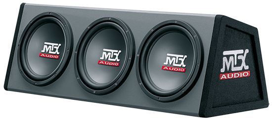 Car Audio Subwoofer MTX Audio Triple 10" RoadThunder 600W Enclosure - RT10X3DS