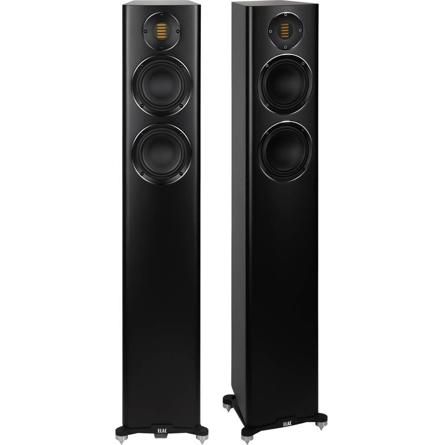 Floorstanding Speakers Satin Black Elac Carina FS247.4