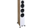 Floorstanding Speakers Satin White W/Oak Sides Elac Uni-Fi Reference UFR52