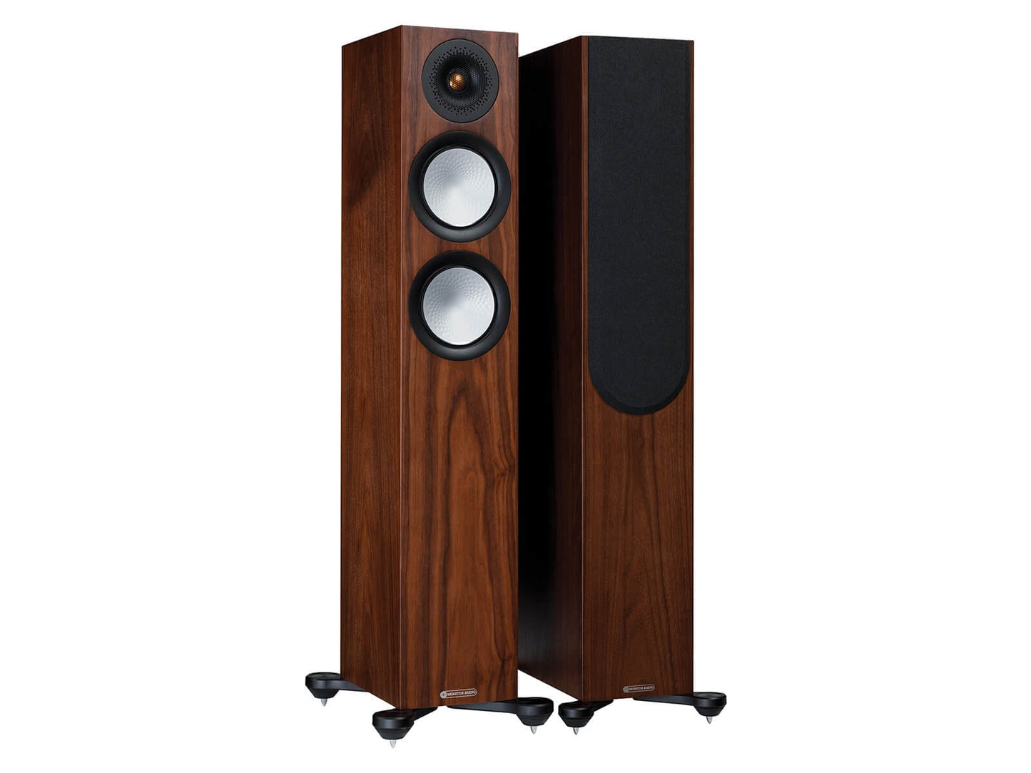 Floorstanding Speakers Walnut Monitor Audio Silver 200 7G