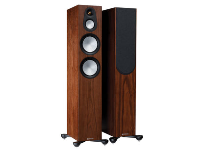 Floorstanding Speakers Walnut Monitor Audio Silver 300 7G