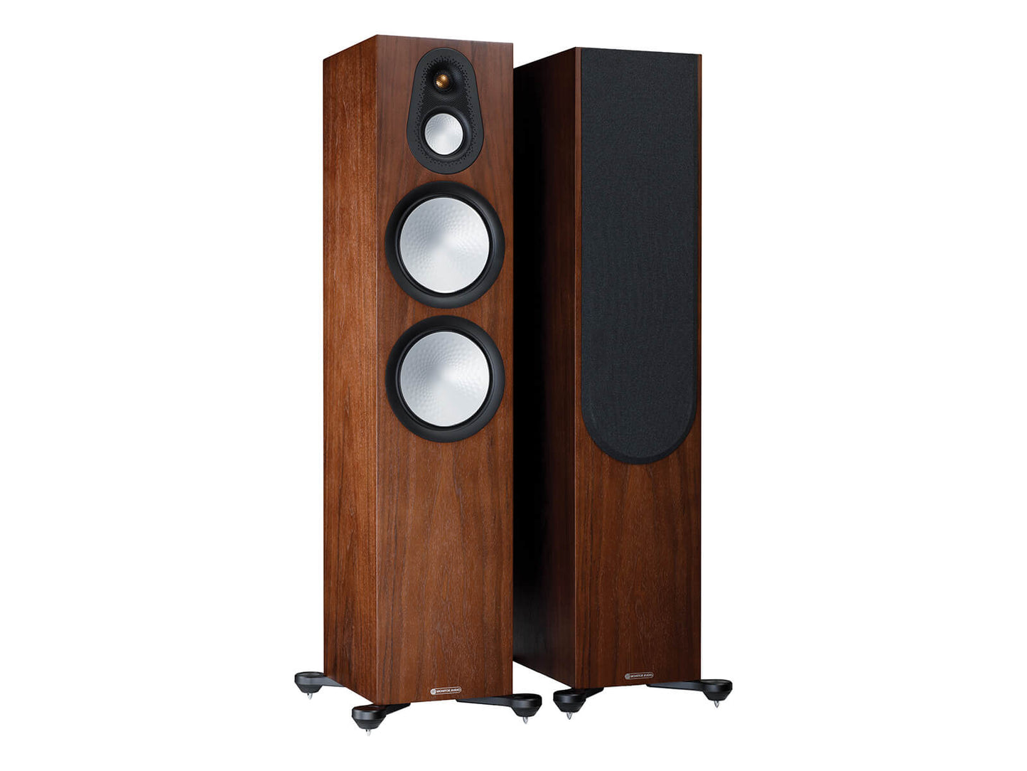 Floorstanding Speakers Walnut Monitor Audio Silver 500 7G