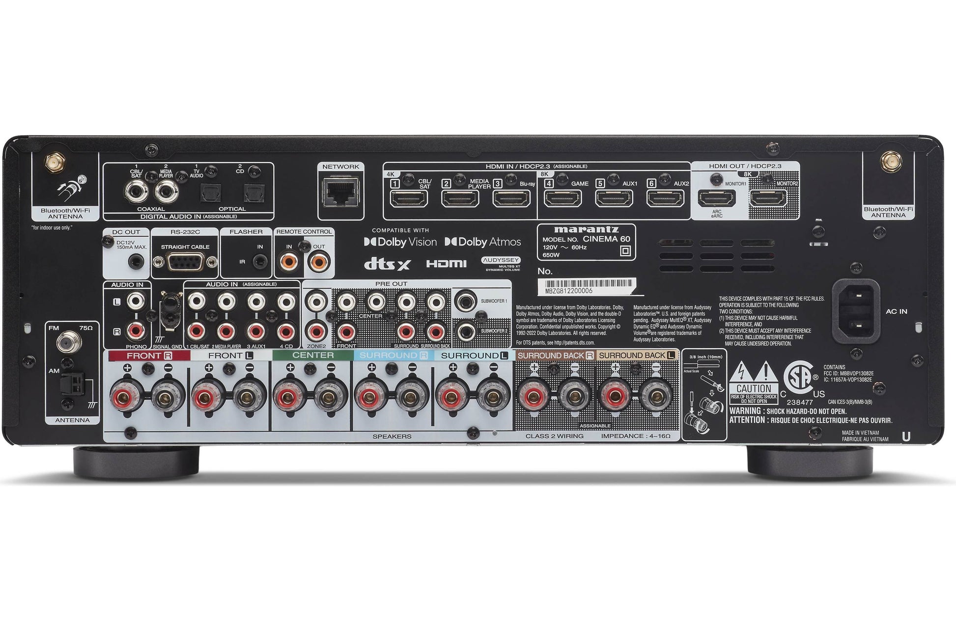 Home Theatre Amplifier Marantz Cinema 60 (Dolby Atmos)