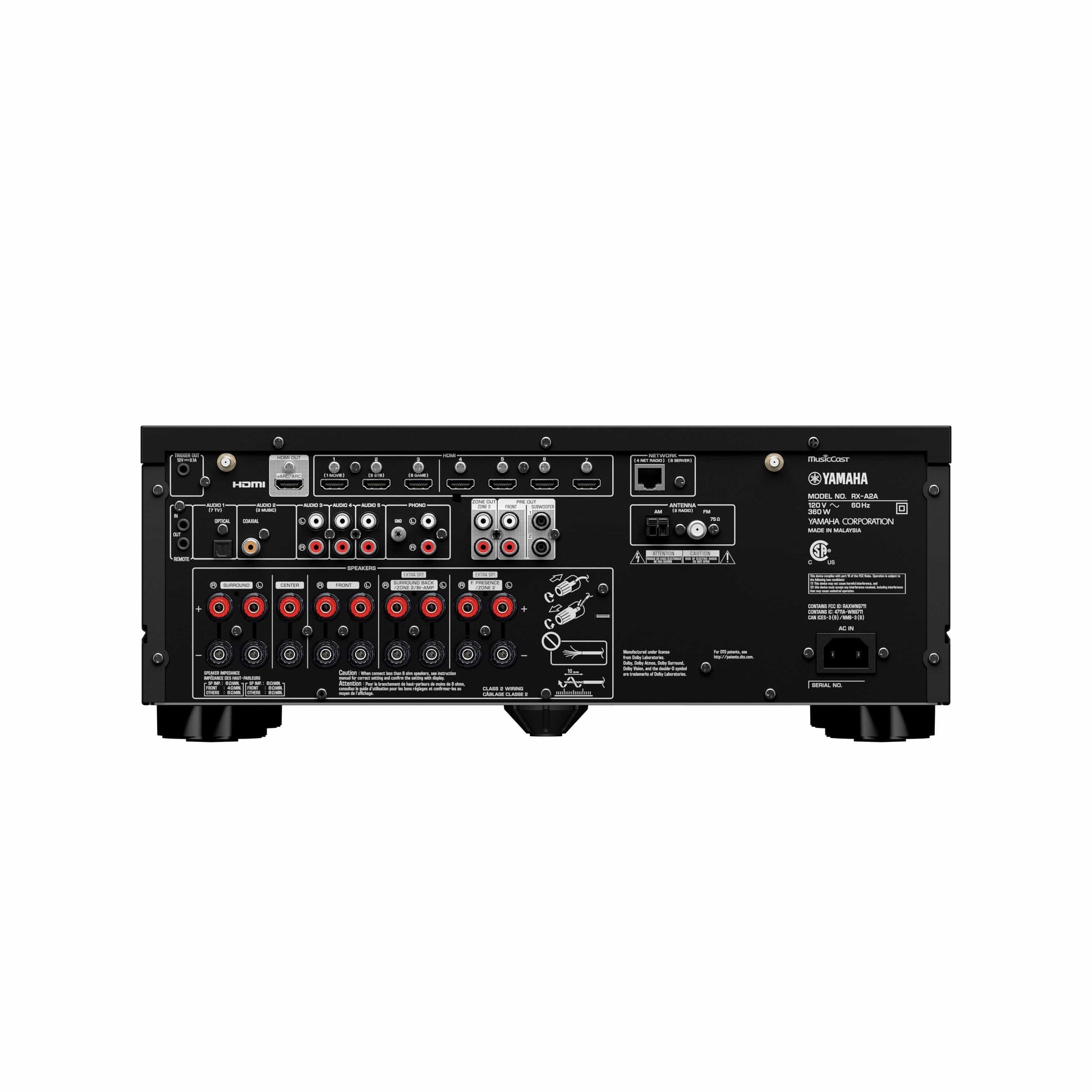 Home Theatre Amplifier Yamaha RX-A2A (Dolby Atmos)