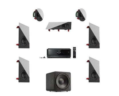 Packages YAMAHA & KLIPSCH 5.1.2 DOLBY ATMOS DISCRETE HOME THEATRE PACKAGE